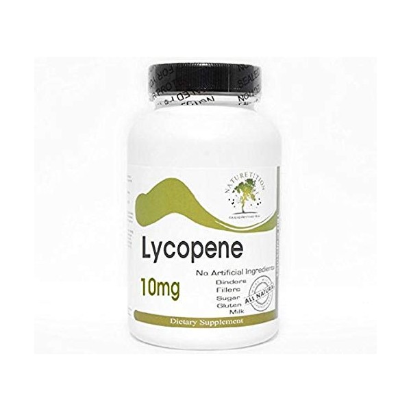 Lycopene 10mg ~ 200 Capsules - No Additives ~ Naturetition Supplements