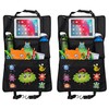 HECKBO 2 x Children's Car Organiser with Adjustable Tablet Bag