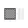 Lattice Panel with a Bead Rope Design MDF Home &