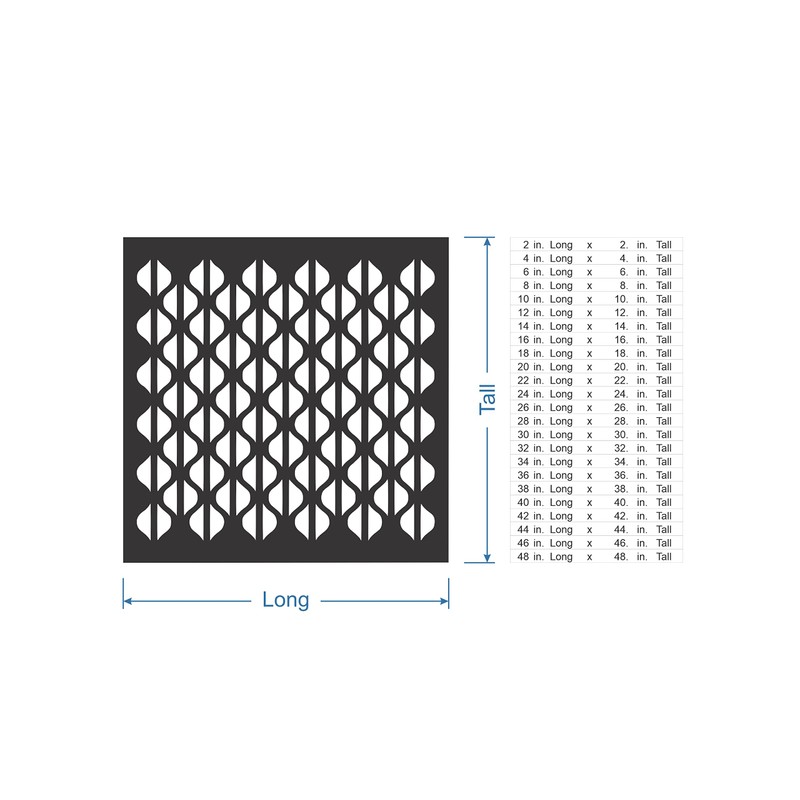 Lattice Panel with a Bead Rope Design MDF Home &