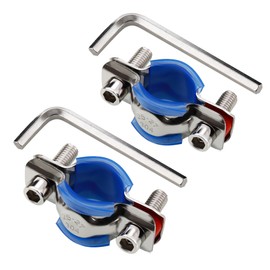 A.I.FORCE 2Packs Fix Sinking Office Chair, 304 Stainless Steel Gas Lift Cylinder Clamp Holder, Office Chair Saver Kit Adjust Chair Height and Stop Sinking Without Cylinder Replacement, Silver, Blue