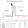 QIACHIP Light Switch and Mini Receiver Kit, 200ft RF Range,AC