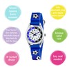 Tikkers Boys Blue Canvas Rip Strap Time Teacher Football Watch