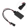Car Bluetooth5.0 AUX Module 3Pin ABS Black Wearproof Replacement for