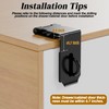 KIMIWISE 5 Inch Door Hasp Latch, 90° Right Angle Heavy
