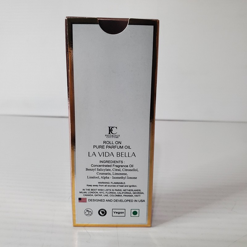 La Vida Bella For Women Roll On Pure Perfume Oil