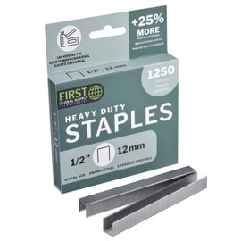 FGS Heavy Duty Staples | 1/2" 12mm | 1,250 Pack | Universal Fit | T50 |