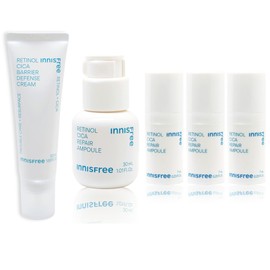 Innisfree Retinol Cica Trace Ampoule 30mL+Cica Trace Barrier Cream 50ml+ / 이니스프리 레티놀 시카 흔적 앰플 30mL+시카 흔적 장벽크림50ml+