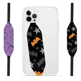 Switchbands Phone Grip Strap Finger Loop Holder for Back of Phone|Pack of 2 |Reversible, Custom and Wireless Charging Compatible Phone Loop |Detachable Phone Holder - Creepy Canvas