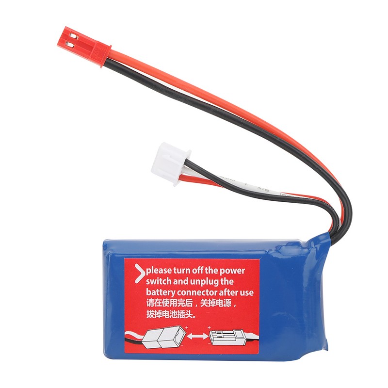 2Pcs 7.4V 1100mAh Lithium Battery with USB Cable Fit for