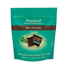 Dark Chocolate Mint Thins (72% Cacao) 5.3 OZ (.3 LB/150g)