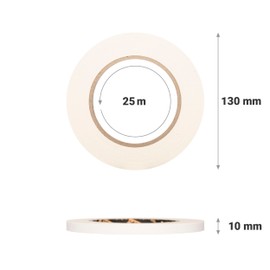 GRIP Eventbasics GT PRO Spike Tape White | Fabric Tape 10 mm x 25 m | Tape Art | Marking | Crafts