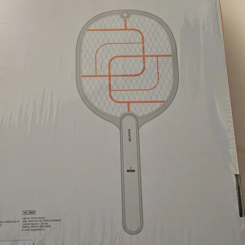 Gaiatop 2-Pack Electric Fly Swatter Handheld Mosquito Killer Bug Racket