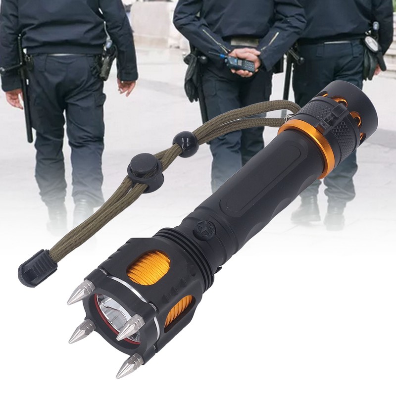 Rechargeable LED Flashlight Self Defense Super Bright Emergency Flashlight for