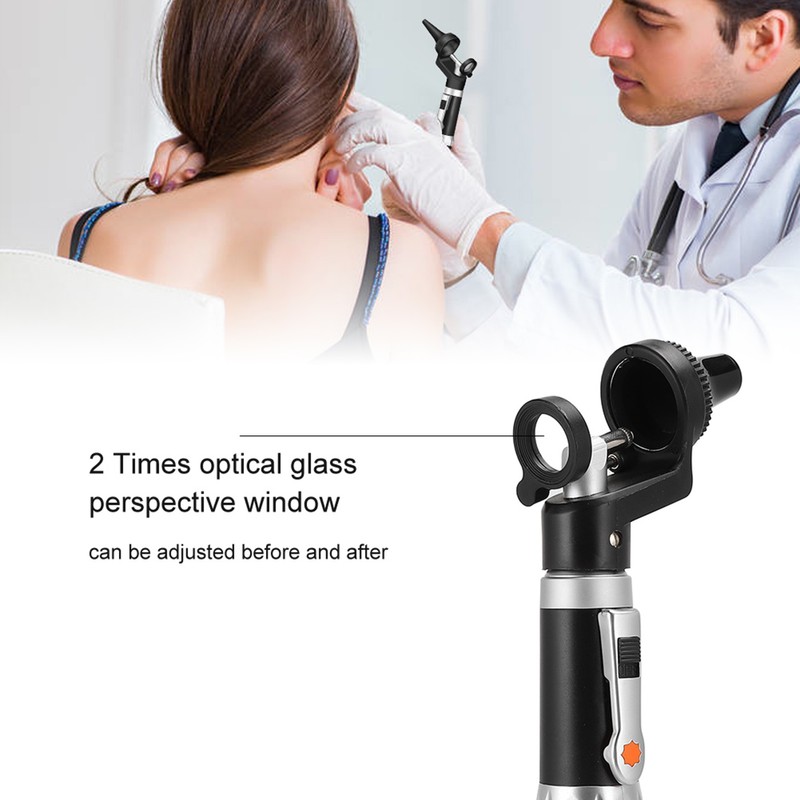 Electric Otoscope Diagnostic Otoscope with LED Light Ear Check Examination