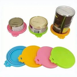 9 Pack Silicone Pet Food Can Lids, Leakproof Plastic Can Lids, Universal Dog & Cat Food Covers, Fits 3 to 13.2 oz Cans, Airtight, BPA-Free, Dishwasher Safe, Reusable