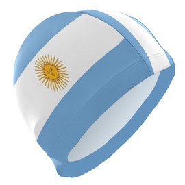 Dallonan Swimming Cap Argentina Flag Unisex Adult Swim Cap Polyester