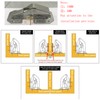 4 Pcs Soft Close Damping Hinges ，Hidden Cabinet Hinges with