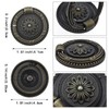 Qusmeiyici 8 Pack Drop Ring Handles, Cupboard Pulls, Vintage Bronze