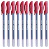 SAINO Softy Ballpoint Pens, RED, Fine Point (0.7mm), Pack of