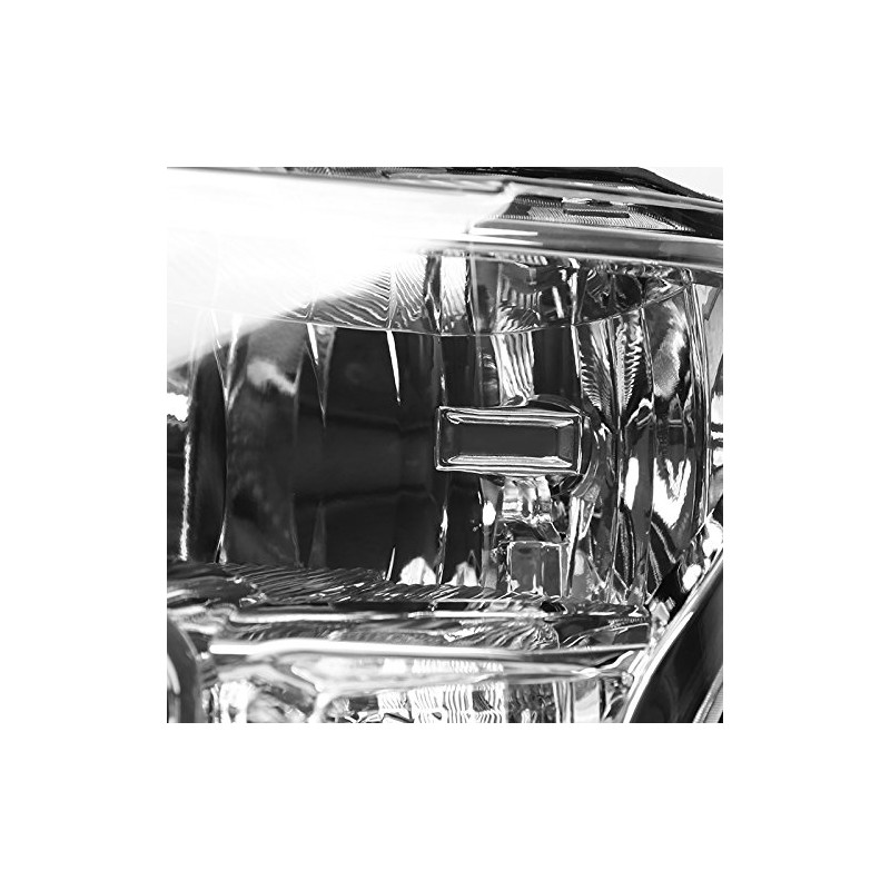 Spec-D Tuning Chrome Clear Headlights for 2015-2017 Ford F150 Head