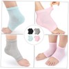 FOMIYES Heel Socks Moisturizing Gel 4 Pairs Dry Feet Socks