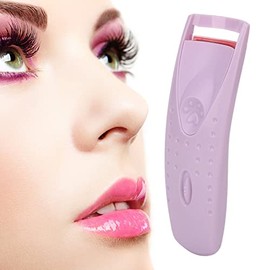 Rizador de Pestañas, Curador de Pestañas Calentadas Tipo C Carga de Rizadores de Pestañas Eléctricas de Larga Duración Portátil de Cepillo de Rizador 