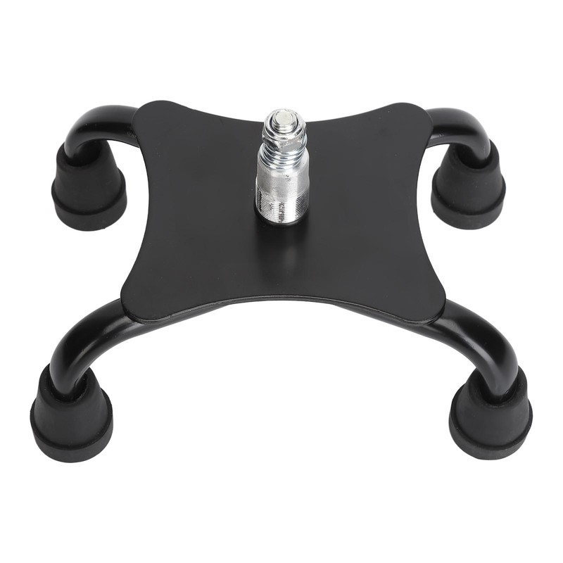 Walking Cane Quad Foot Stainless Steel High Stability Four Point