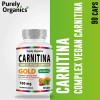 Carnitina Gold. Purely Organics, 90 Cápsulas. Sin sabor