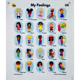 Game On Family Feelings and Dealings: My Feelings Chart for Kids – Social Emotional Learning Poster for Classrooms & Homes – Emotion Regulation Tool with Coping Strategies – Ages 3-8