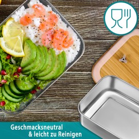 My Vesperbox – Edelstahl Brotdose - Lunchbox - extrem robust – Vesperdose – Brotbox ideal für Kindergarten, Schule und Freizeit (1250ml)