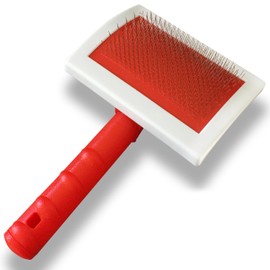 Sheepskin Rug Brush (Red, Large)