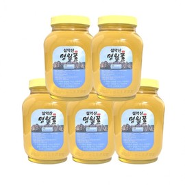 VNH Premium Acacia Honey (2.4kg x 5) - Domestic Seoraksan Myeongwol Beekeeping Honey, Healthy Gift Set Holiday