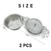 2Pcs Tea Strainer with Bowl, Stainless Steel Loose Tea Strainer,