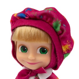 Masha Doll – 12cm Tall in Painter Dress with Articulated Arms & Legs from the Hit TV Series Masha and the Bear – Suitable for Kids Aged 3+