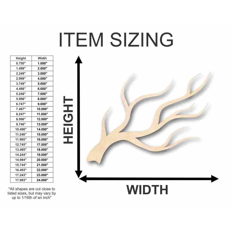 Unfinished Wood Tree Branch Shape Fall Winter Craft up to