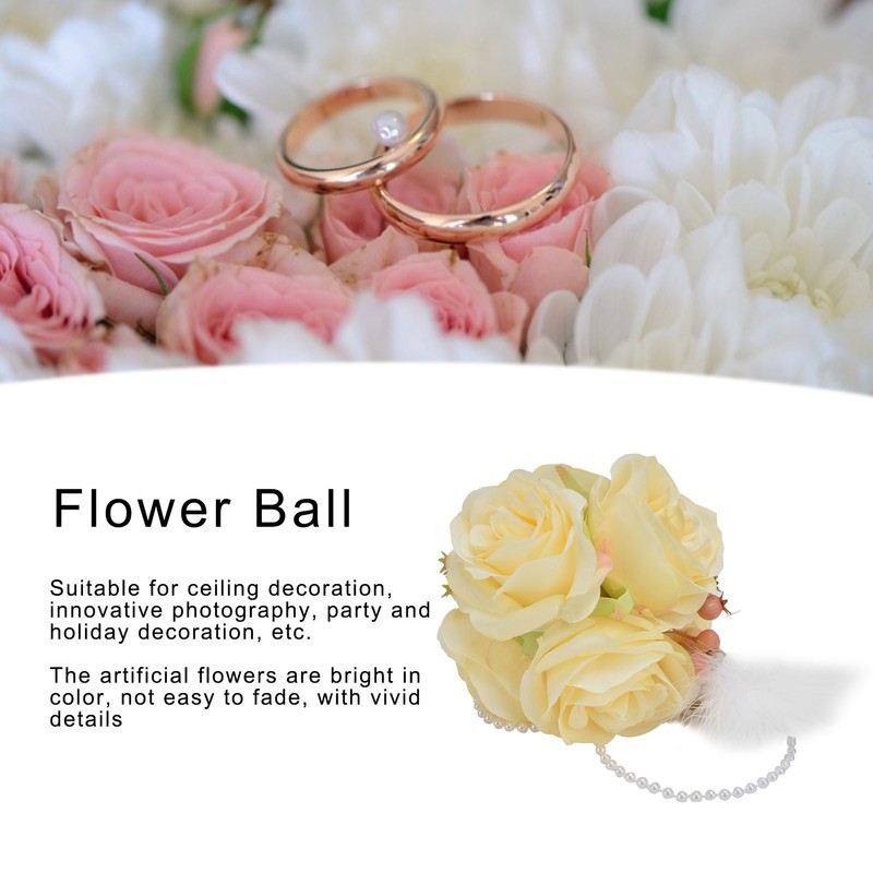 Simulation Rose Ball Artificial Flower Ball Innovative Photography Props with