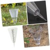 KONTONTY Rain Measuring Cup Cone Shaped Transparent Rain Gauge with