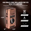 CUBARO Cigar Lighter with V Cutter, Punch, Draw Tool –