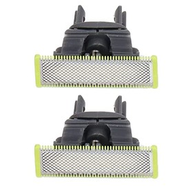 aqxreight 2 Piezas de Cuchillas de Acero Inoxidable en Forma de T, Accesorios de Repuesto para Cara QP2523, Resistentes y Duraderas, Cuchillas Anchas, de Repuesto para Maquinilla de Afeitar, en Forma de T, para Afeitar la Cara