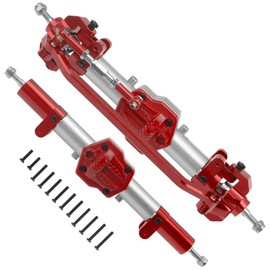 Vgoohobby Metal Front & Rear Portal Axle Set Upgrades Parts Compatible with 1/12 MN128 G500 MN86K MN86KS MN86S RC Crawler Car (Silver)