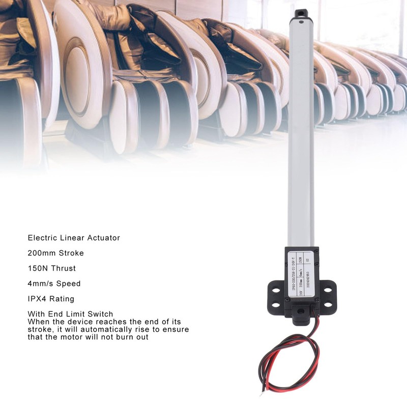 Micro Linear Actuator, Small Electric Linear Actuator 200 mm Hub