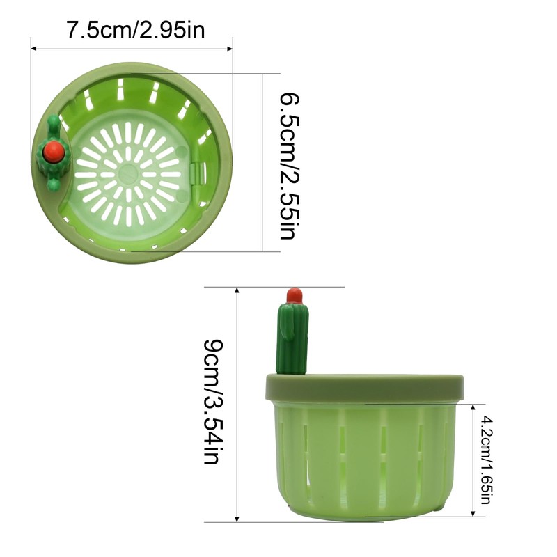 2 Pack Cactus Design Universal Sink Strainer, Expandable Kitchen Sink