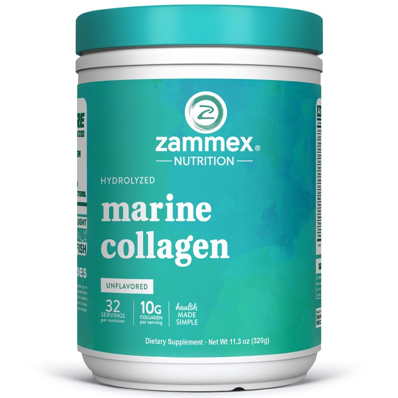 Zammex- “polvo de Péptidos de Colágeno Marino sin Sabor, Salvaje