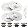 Torchbeam Front and Rear Brake Pad & Rotor Kit Brake