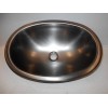 K&B *12 X 17 OVAL GREY METAL SINK SINGLE BOWL