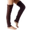 iB-iP Women's Ballet Dancer Aerobic Cute Thermal Leg Warmers, brown