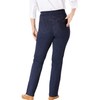 Woman Within Women's Plus Size Flex-Fit Pull-On Straight-Leg Denim Jean