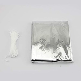 ANCLLO Emergency Survival Tent 59" x 95" Waterproof 2 Person Mylar Thermal Shelter for Hiking Camping