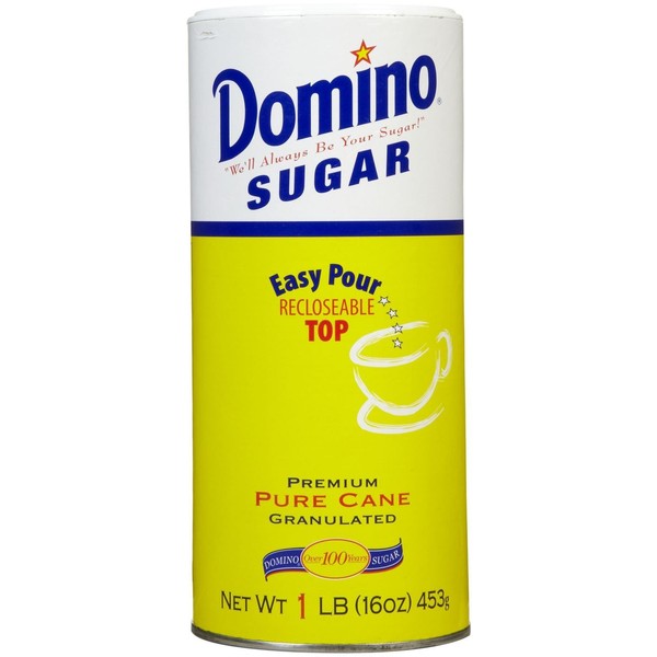 Domino Pure Cane Granulated Sugar Easy Pour Top 16 oz
